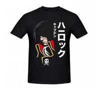 URYSDPOWUS Space Pirate Captain Harlock Anime T Shirt Oversize Cotton Tshirts Short Sleeve Streetwear T-Shirts Tee Tops