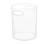 Uryxery Pattumiera trasparente da 12 l, in PET, apertura grande, 21,5 x 18 x 27 cm, ideale per camera da letto, cameretta dei bambini, ufficio, design semplice senza coperchio, resistente alle cadute