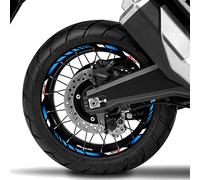 URYYRIT Adesivo per Ruota Moto, per Honda X-ADV 750 350 Decalcomania Decorazione Banda del Cerchio, Accessori per Il Retrofit del Nastro del Mozzo Impermeabile,Blue