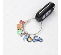 URYYRIT in Lega Zinco, Portachiavi per Auto, Portachiavi, per Smart Fortwo Forfour 451 450 452 453 454 Accessori per la Decorazione di retrofit,a