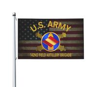 Us Army 142Nd Field Artillery Brigade Bandiera Da Giardino Durevole Bandiera Resistente Alle Intemperie Flag Per Portico Balcone Decorazione 90X150Cm