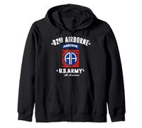 US Army 82a divisione AIRBORNE All American Vintage Felpa con Cappuccio