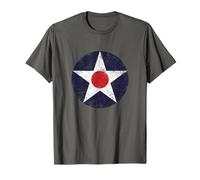US Army Air Corps Roundel Vintage USAAC World War 2 Insignia Maglietta