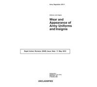 US Army Army Regulation 670-1 (AR670-1) (Tascabile)