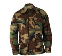 US Army GI BDU Feldjacke Field Jacket Giacca Woodland Camouflage Grande Corto