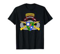 US Army Ranger - 75° Pergamena, Tab, Ali aviotrasportate, Fucili Maglietta