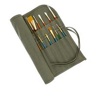 US Art Supply Deluxe - Borsa arrotolabile per pennelli artistici in tela