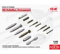 Us Aviation Armament (100% New Molds) 1:48 Plastic Model Kit ICM