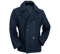 US Blu Marino Pea Coat Cappotto XS-3XL Invernale Giacca Mantella Corta Blue
