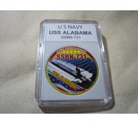 US Blu Navy Submarine- Uss Alabama / SSBN-731 Moneta di Sfida