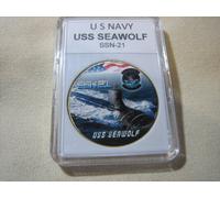 US Blu Navy Submarine- Uss Seawolf / SSN-21 Moneta di Sfida