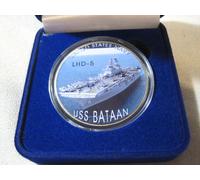 US Blu Navy - Uss Bataan LHD-5 Moneta di Sfida con Scatola di Presentazione