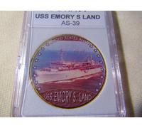 US Blu Navy - Uss Emory Caffé S Terra / AS-39 Moneta di Sfida