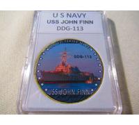 US Blu Navy - Uss John Finn (DDG-113) Moneta di Sfida