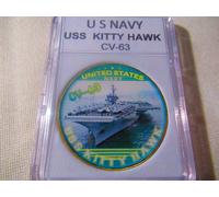 US Blu Navy - Uss Kitty Hawk - CV-63 - Moneta di Sfida