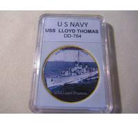 US Blu Navy - Uss Lloyd Thomas DD-764 Moneta di Sfida