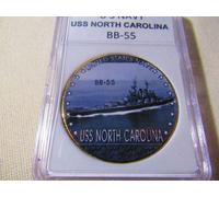 US Blu Navy - Uss North Carolina / BB-55 Moneta di Sfida
