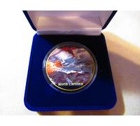 US Blu Navy - Uss North Carolina BB-55 Moneta di Sfida W/Presentazione Scatola