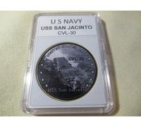 US Blu Navy - Uss San Jacinto (CVL-30) Moneta di Sfida