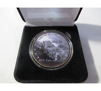 US Blu Navy - Uss San Jacinto (CVL-30) Moneta di Sfida W/Presentazione Scatola