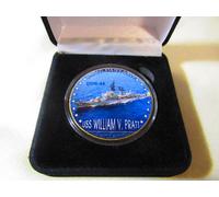 US Blu Navy - Uss William Voltaggio Pratt (DDG-44) Sfida Moneta W/Presentazione