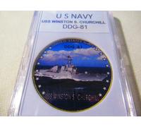 US Blu Navy - Uss Winston S.Churchill (DDG-81) Moneta di Sfida