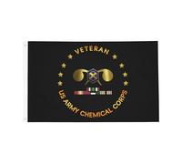 Us Chemical Corps Operation Desert Storm Combat Veteran Double-Sided Flag Con 2 Occhielli Bandiera Da Giardino Durevole Bandiera Per Prato Feste Festival 90X150Cm