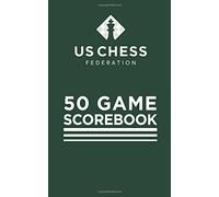US Chess Federation, quaderno segnapunti a 50 partite, copertina morbida, colore verde