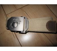 US Cintura Dei Pantaloni Usmc Marine Corps Insegne 40mm Coyote WWII WK2 Esercito