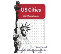 US Cities Word Search Puzzle Book: Word Searches with Easy to Read Print about US Cities, US Disctricts and more | 35+ Puzzles with Solutions - Gift ... Birthday, Secret Santa and Free time