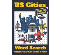 US Cities Word Search Puzzle Book: Word Searches with Easy to read Print of US Cities in America | 6x9 inches, 110 pages | 50+ Puzzles... Gift for Vacations, Holidays and Free Times