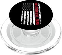 US Citizen Est 2025 Proud New American US Citizenship Flag PopSockets PopGrip per MagSafe