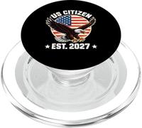 US Citizen Est. 2027 Bandiera americana Bald Eagle Immigrazione PopSockets PopGrip per MagSafe