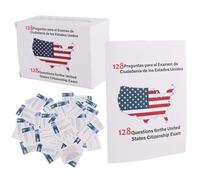 US Citizenship Flash Cards 2026, 128 Civics Domande & Risposte Bilingue Inglese Spagnolo Guida allo studio Arjetas de Ciudadanía 2026 para Naturalización
