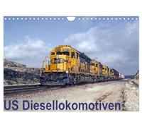 US Diesellokomotiven (Wandkalender 2026 DIN A4 quer), CALVENDO Monatskalender: Bilder eindrucksvoller technischer Meisterwerke, die noch heute sehr zuverlässig das weite Land durchqueren.