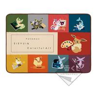 US DutyFree Eeveelutions Art Blanket Pokemon EIEVUI & Colorful Art D Prize Japan