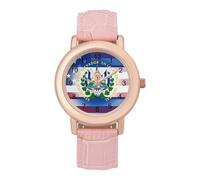 US El Salvador Bandiera Donna Custom Watch Moda Morbido Cinturino Orologi da Polso Regali per Compleanni San Valentino, Stile:, regular, MHXYZHW