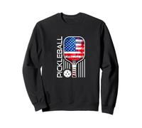 US Flag Pickleball Playball Paddleball Lover Felpa