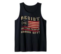 US Flag Resist We the People American 4th luglio patriottico Canotta