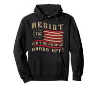 US Flag Resist We the People American 4th luglio patriottico Felpa con Cappuccio