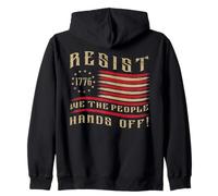 US Flag Resist We the People American 4th luglio patriottico Felpa con Cappuccio