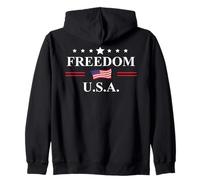 US Freedom America Sign Saying Freedom USA Legalize Freedom Felpa con Cappuccio