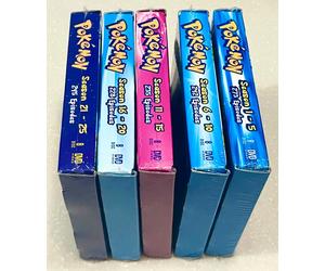 ~ US FULL ENGLISH DOPPIATO ~ Pokemon (stagione 1 - 25) ~ DVD + portachiavi e ...