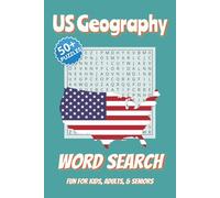 US Geography Word Search Puzzle Book: Word Searches with Easy to Read Print about US Geography, States, Landmarks, and More | 6x9 inches, 110 pages | 50+ Puzzles | Fun for Kids, Adults, & Seniors