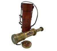 US HANDICRAFTS Stile antico - Marine Sailor-Dollond London Spyglass, telescopio in ottone ad alta risoluzione, bellissimo coperchio e finitura