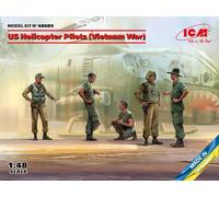 US Helicopter Pilots (Vietnam War) (100% New Molds) 1:48 Plastic Model Kit ICM