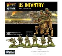 US Infantry GI's - 28mm Scale Plastic Miniatures for Bolt Action by Warlord Game