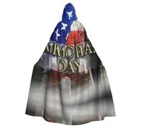 US Military Soldiers Patriotic Memorial Day Stampato Mantello Con Cappuccio Mantello Mantello Strega Vampiri Tristo Mietitore Diavolo Per Ragazzo Ragazza Cosplay Costume