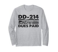 US Military Veteran Flag DD-214 Alumni Quote pagate servite Maglia a Manica