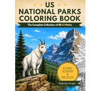 US National Parks Coloring Book: The Complete Collection of All 63 Parks